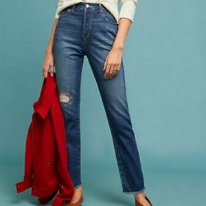 Ella Moss Anthropologie Vintage High Waist Jean Button Fly 30w